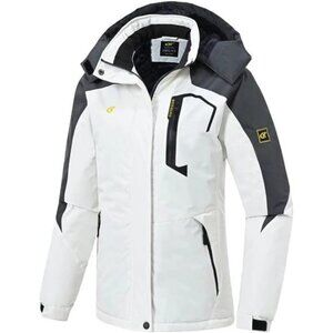 Women's Skiing Snowboarding Jackets Fleece Hood Mountain Snow Coat